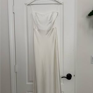 Park & Fifth Brodie Strapless White Slip Dress